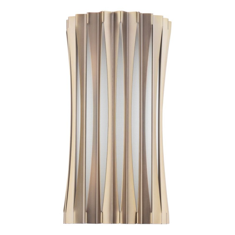 Dar-NET0963 - Netra - Satin Bronze Wall Lamp with Ivory Inner Shade