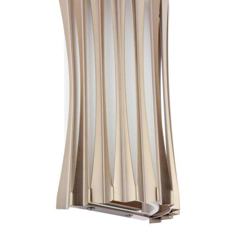 Dar-NET0963 - Netra - Satin Bronze Wall Lamp with Ivory Inner Shade