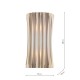 Dar-NET0963 - Netra - Satin Bronze Wall Lamp with Ivory Inner Shade