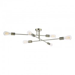 Neve - Antique Brass 6 Light Ceiling Lamp