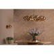 Dar-OPH1235 - Ophira - Antique Gold 12 Light Centre Fitting with Amber Ribbed Glass