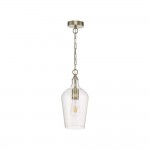 Nida - Antique Brass Pendant with Seeded Glass Nida - Antique Brass Pendant with Seeded Glass