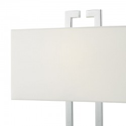 Nile - Ivory Shade with Polished Chrome Table Lamp