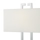 Dar-NIL4250 - Nile - Ivory Shade with Polished Chrome Table Lamp