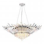 Nimbus - Chrome 9 Light Pendant with Crystal Nimbus - Chrome 9 Light Pendant with Crystal