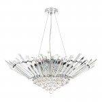 Nimbus - Chrome 9 Light Pendant with Crystal Nimbus - Chrome 9 Light Pendant with Crystal