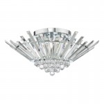 Nimbus - Chrome 5 Light Semi Flush with Crystal Nimbus - Chrome 5 Light Semi Flush with Crystal