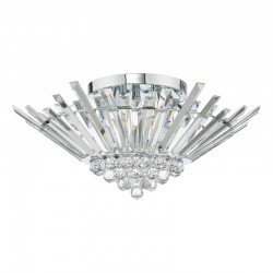 Nimbus - Chrome 5 Light Semi Flush with Crystal Nimbus - Chrome 5 Light Semi Flush with Crystal