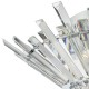 Dar-NIM5050 - Nimbus - Crystal & Chrome 5 Light Semi Flush