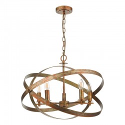 Nitya - Matt Oiled Copper 5 Light Centre Fitting Nitya - Matt Oiled Copper 5 Light Centre Fitting
