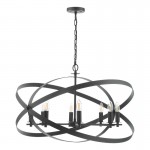 Nitya - Black 8 Light Centre Fitting Nitya - Black 8 Light Centre Fitting