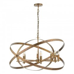 Nitya - Matt Oiled Copper 8 Light Centre Fitting Nitya - Matt Oiled Copper 8 Light Centre Fitting