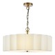 Dar-NOU0363 - Noura - Bronze 3 Light Pendant with Ivory Shade & White Diffuser