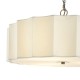 Dar-NOU0363 - Noura - Bronze 3 Light Pendant with Ivory Shade & White Diffuser
