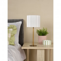 Noura - Bronze Table Lamp with Ivory Shade