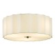 Dar-NOU5263 - Noura - Ivory 3 Light Flush with White Diffuser