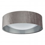 Nysa - Mink Velvet 2 Light Flush with White Diffuser  Nysa - Mink Velvet 2 Light Flush with White Diffuser