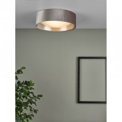 Nysa - Mink Velvet 2 Light Flush with White Diffuser  Nysa - Mink Velvet 2 Light Flush with White Diffuser