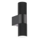 Dar-OBI3222 - Obi - Matt Black Up & Down Wall Lamp IP54