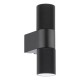 Dar-OBI3222 - Obi - Matt Black Up & Down Wall Lamp IP54