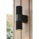 Dar-OBI3222 - Obi - Matt Black Up & Down Wall Lamp IP54