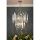 Ceiling Lights - Odile - Crystal & Polished Chrome 6 Light Chandelier Dar-ODI0650 - Odile - Crystal & Polished Chrome 6 Light Chandelier