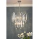 Ceiling Lights - Odile - Crystal & Polished Chrome 6 Light Chandelier Dar-ODI0650 - Odile - Crystal & Polished Chrome 6 Light Chandelier