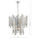 Ceiling Lights - Odile - Crystal & Polished Chrome 6 Light Chandelier Dar-ODI0650 - Odile - Crystal & Polished Chrome 6 Light Chandelier