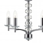 Oleana - Crystal and Polished Chrome 5 Light Centre Fitting Oleana - Crystal and Polished Chrome 5 Light Centre Fitting