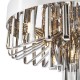 Dar-OLI5410 - Olin - Chrome 5 Light Flush with Smoked Crystal