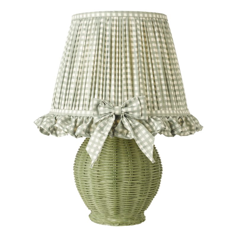 Dar_Vol3-OME4124 - Omer - Green Natural Raffia Table Lamp with Decorative Shade