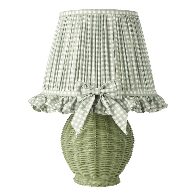 Dar_Vol3-OME4124 - Omer - Green Natural Raffia Table Lamp with Decorative Shade