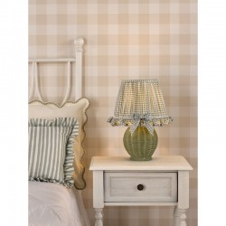 Omer - Green Natural Raffia Table Lamp with Decorative Shade