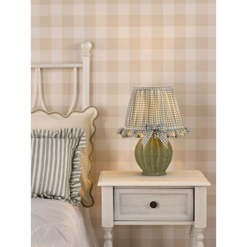 Dar_Vol3-OME4124 - Omer - Green Natural Raffia Table Lamp with Decorative Shade