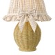 Dar_Vol3-OME4129 - Omer - Honeyed Natural Raffia Table Lamp with Decorative Shade