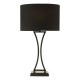 Dar_Vol3-OPO4122 - Oporto - Matt Black Table Lamp with Black Oval Shade