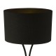 Dar_Vol3-OPO4122 - Oporto - Matt Black Table Lamp with Black Oval Shade