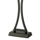 Dar_Vol3-OPO4122 - Oporto - Matt Black Table Lamp with Black Oval Shade