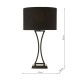 Dar_Vol3-OPO4122 - Oporto - Matt Black Table Lamp with Black Oval Shade