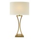 Dar_Vol3-OPO4142 - Oporto - Aged Brass Table Lamp with Ivory Oval Shade
