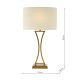 Dar_Vol3-OPO4142 - Oporto - Aged Brass Table Lamp with Ivory Oval Shade
