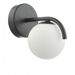 Orlena - Black Wall Lamp with White Glasses Orlena - Black Wall Lamp with White Glasses