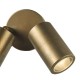 Dar-ORT0975 - Ortega - Outdoor Aged Brass Twin Spotlights