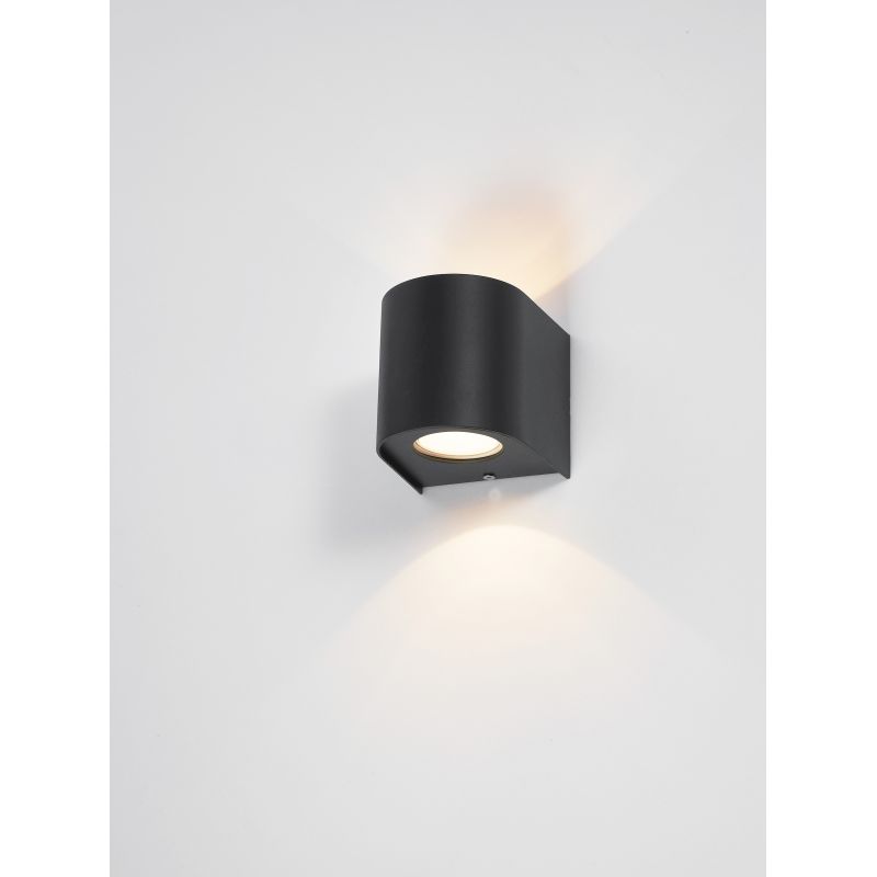 Dar-ORV3222 - Orville - Matt Black LED Up & Down Wall Lamp with 3 Effects