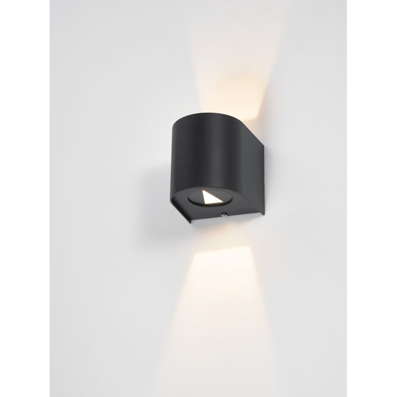 Dar-ORV3222 - Orville - Matt Black LED Up & Down Wall Lamp with 3 Effects