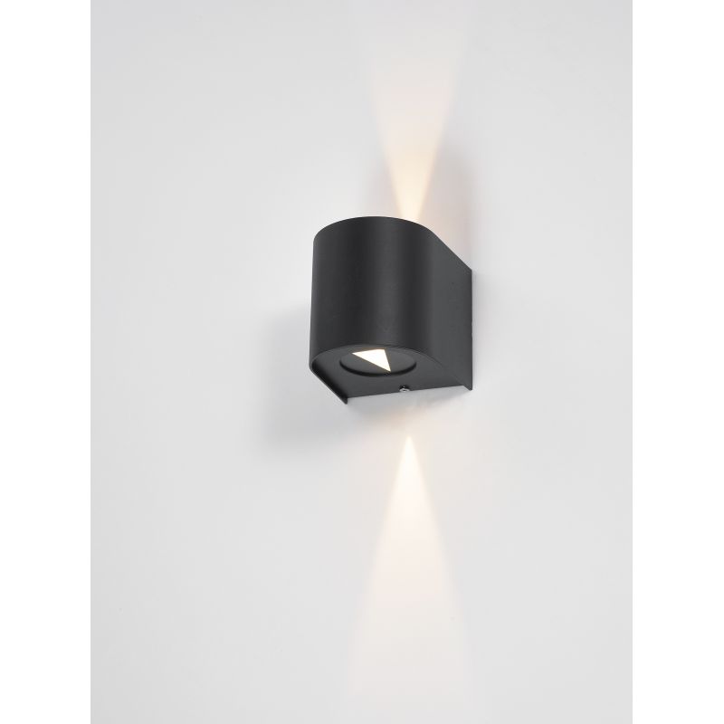 Dar-ORV3222 - Orville - Matt Black LED Up & Down Wall Lamp with 3 Effects