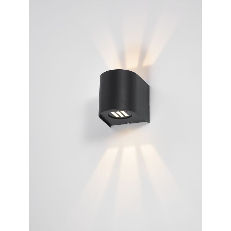 Dar-ORV3222 - Orville - Matt Black LED Up & Down Wall Lamp with 3 Effects