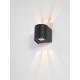 Dar-ORV3222 - Orville - Matt Black LED Up & Down Wall Lamp with 3 Effects