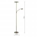 Osbert - Satin Bronze CCT Mother & Child Floor Lamp