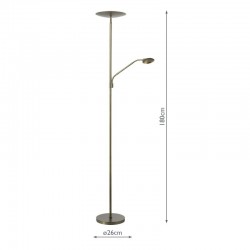 Osbert - Satin Bronze CCT Mother & Child Floor Lamp